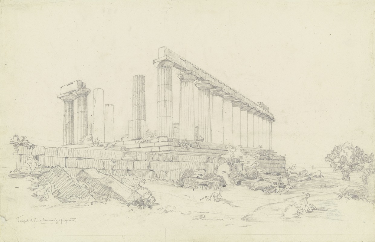 Temple of Juno near Agrigento — Ludwig Metz
