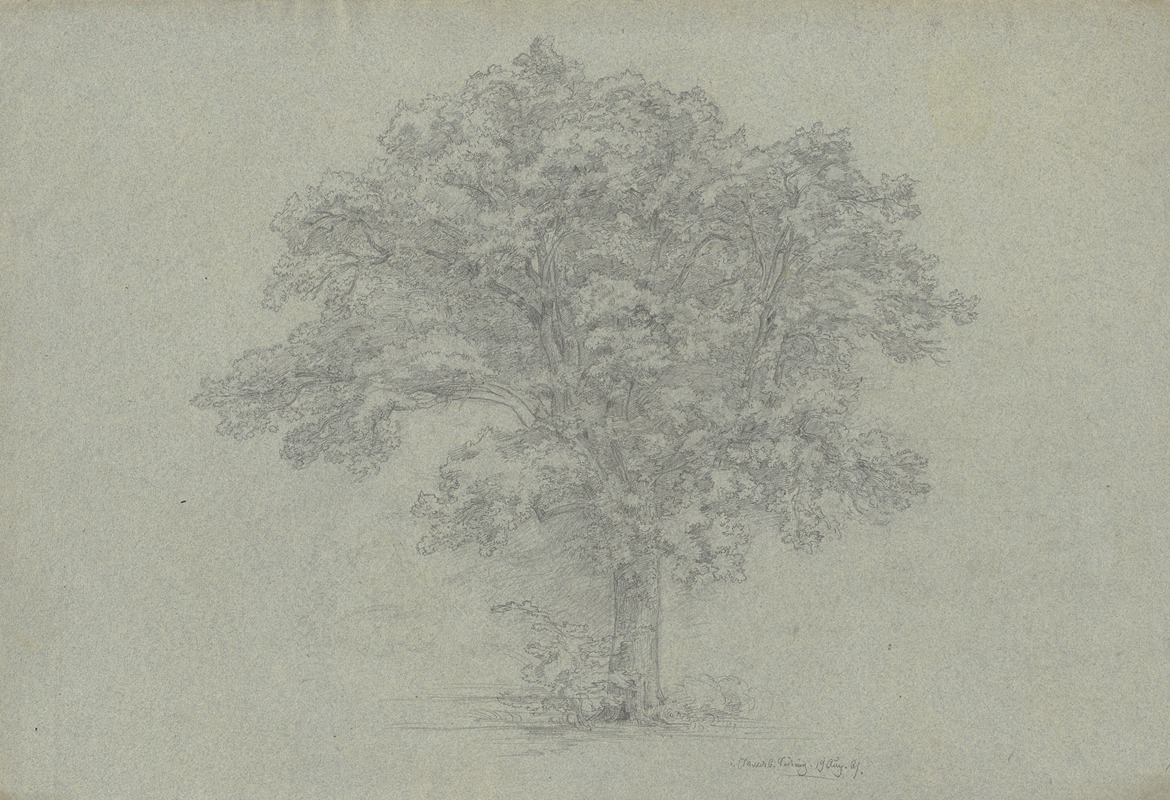 Tree by Ludwig Metz, 1861 — digital art print download