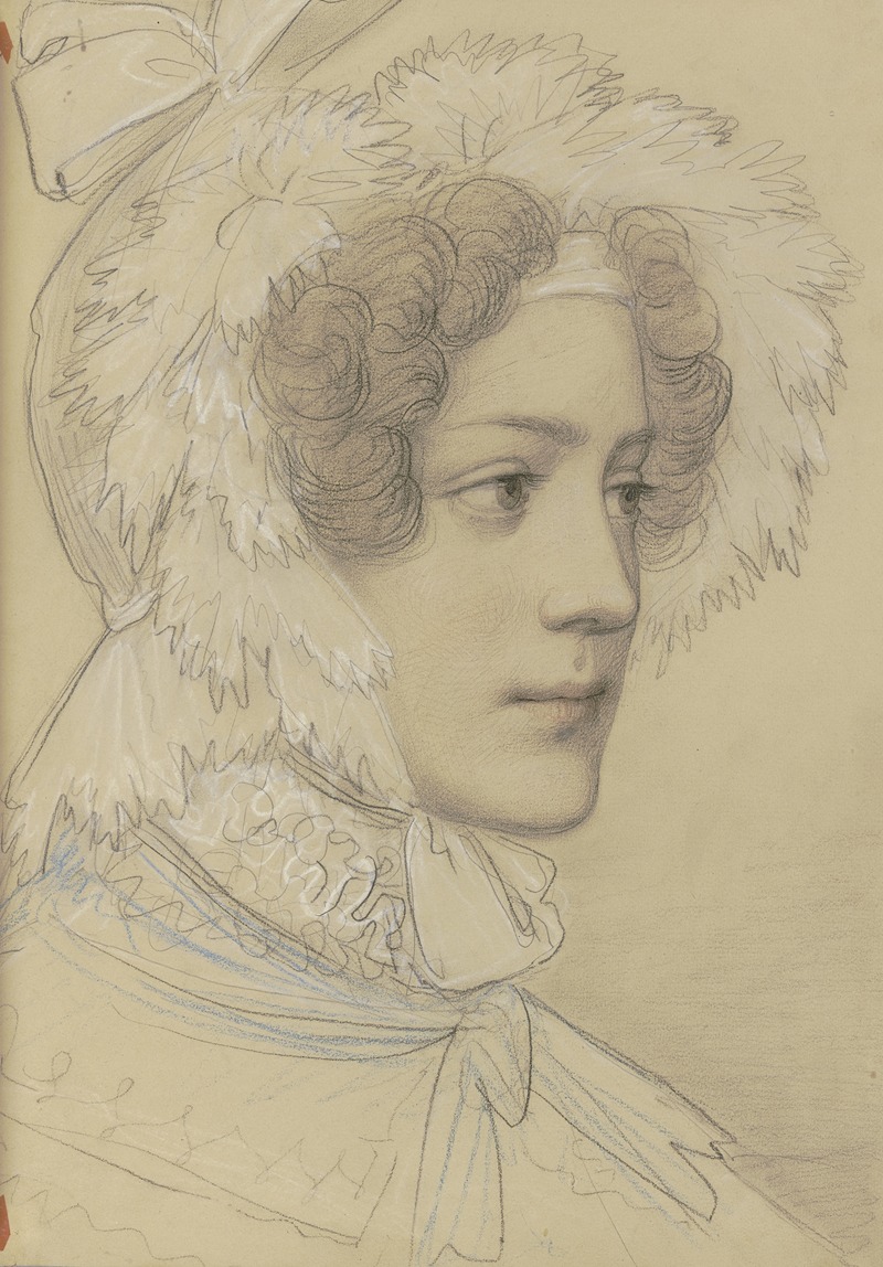 Female portrait by Мари Элленридер, 1831 — digital art print download