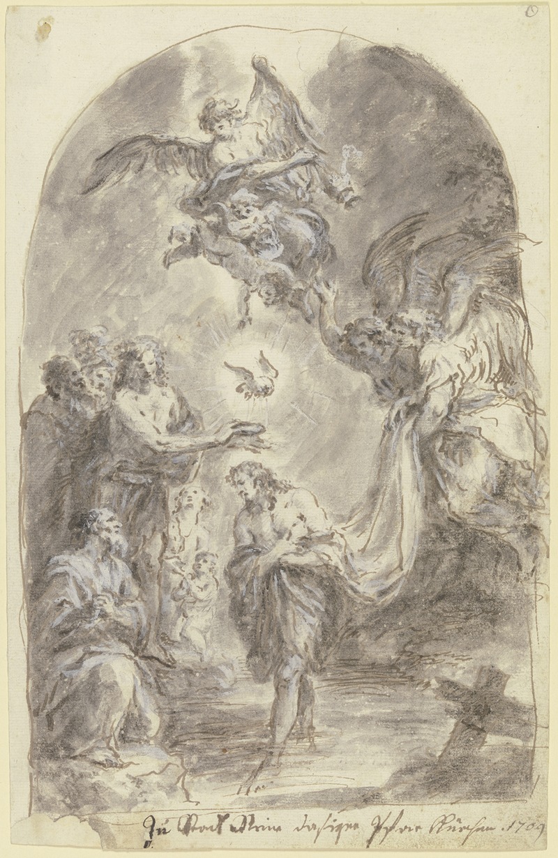 Baptism of Christ — Мартин Иоганн Шмидт