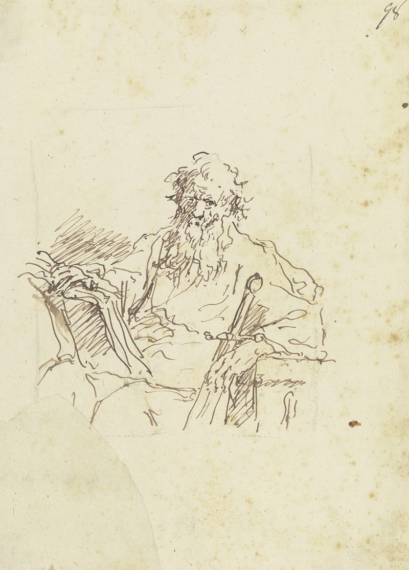 Der Apostel Paulus mit Buch und Schwert — Martin Johann Schmidt