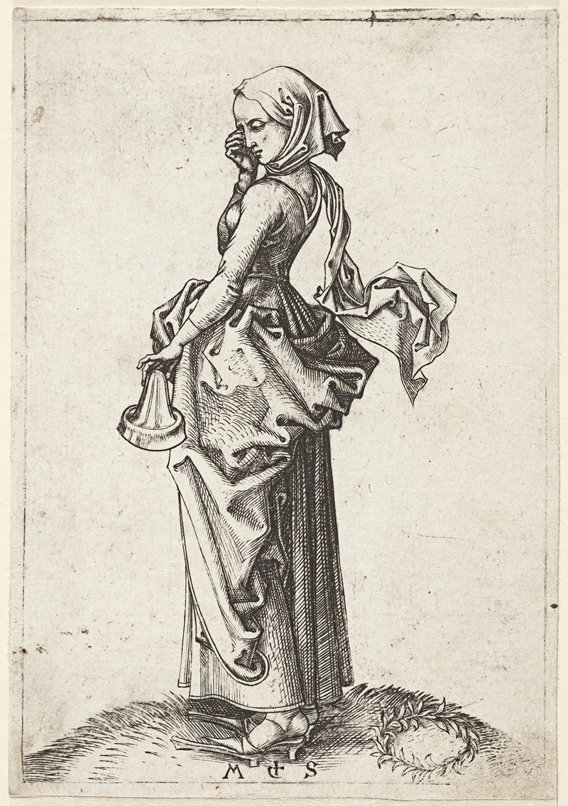 The fifth foolish Virgin by Martin Schongauer — digital art print download
