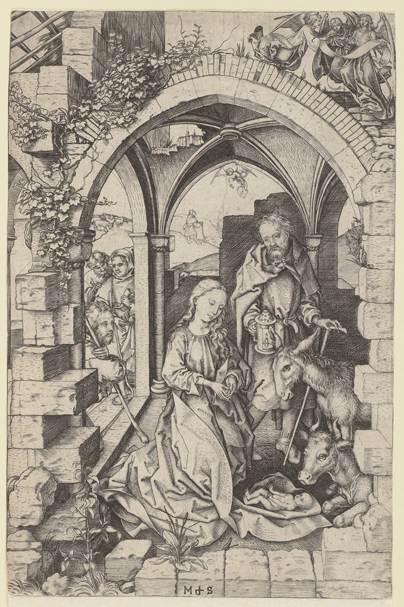 The Nativity by Martin Schongauer — digital art print download