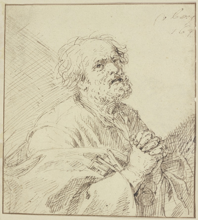 Saint Peter praying by Matthys van den Bergh — digital art print download