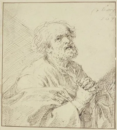 Saint Peter praying by Matthys van den Bergh — digital art print download