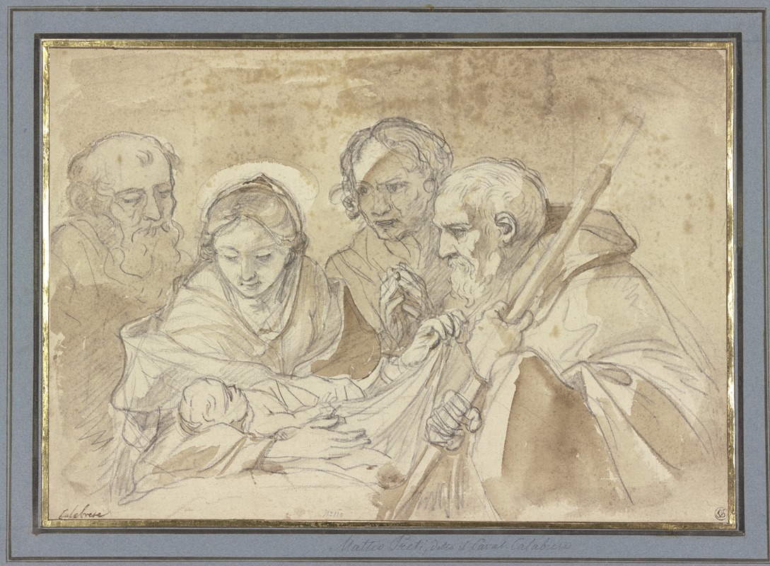 Adoration of the shepherds — Mattia Preti