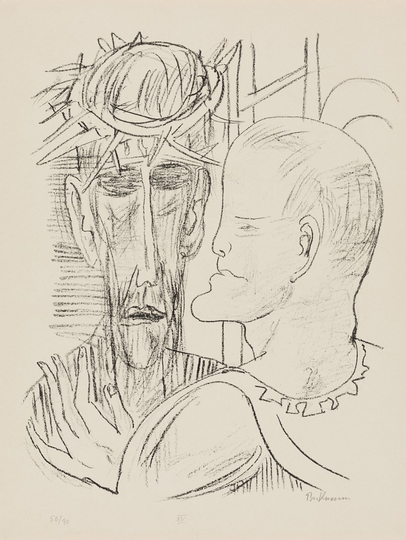 Christ and Pilate by Макс Бекманн, 1946 — digital art print download