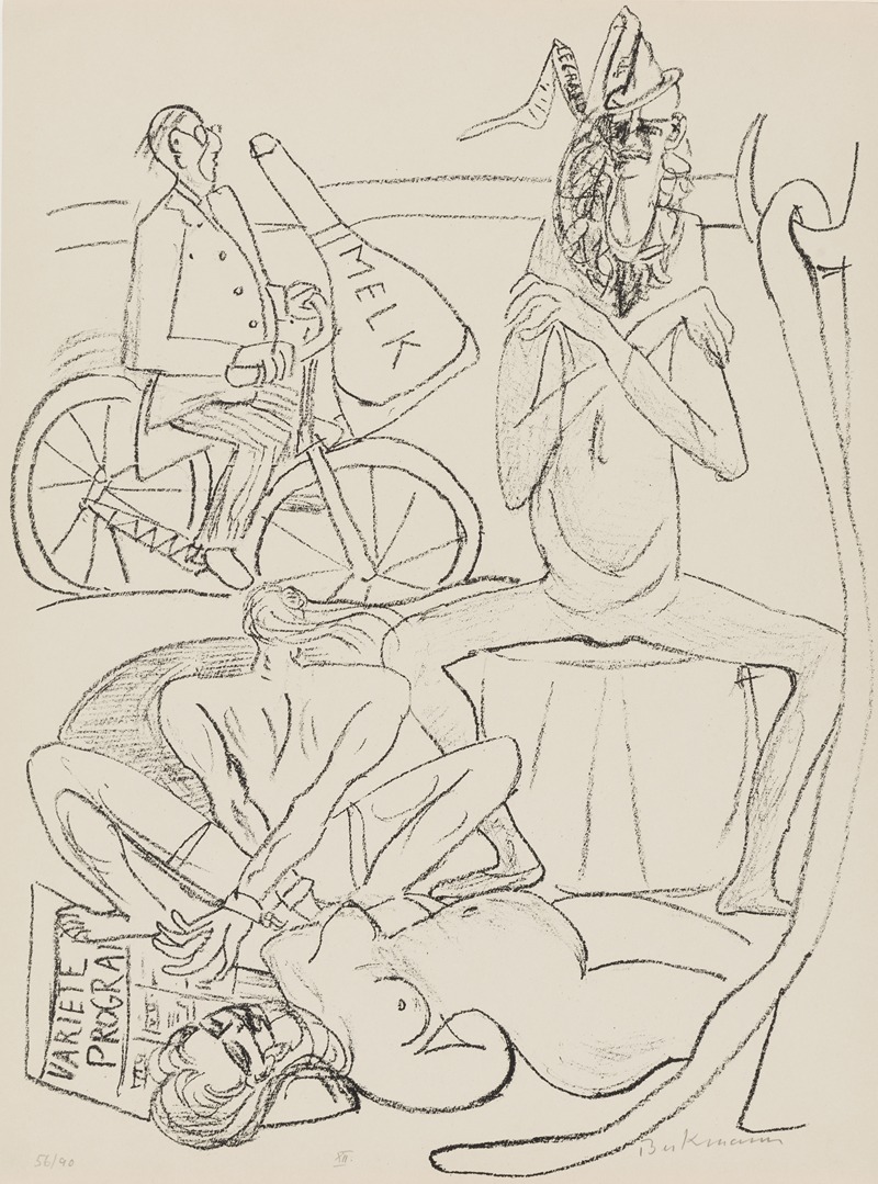 Circus by Макс Бекманн, 1946 — digital art print download