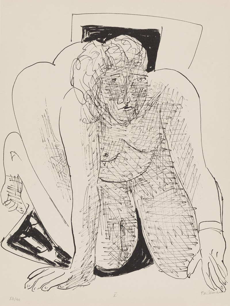 Crawling Woman by Макс Бекманн, 1946 — digital art print download