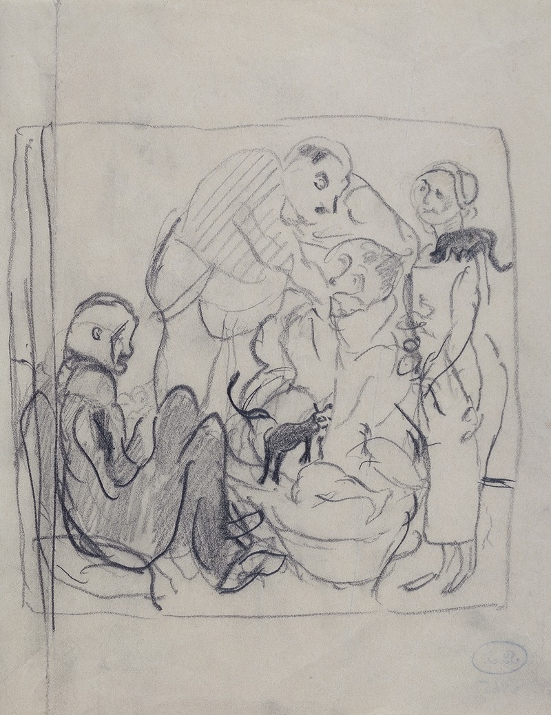 Family portrait (Battenbergs) by Макс Бекманн, 1915 — digital art print download