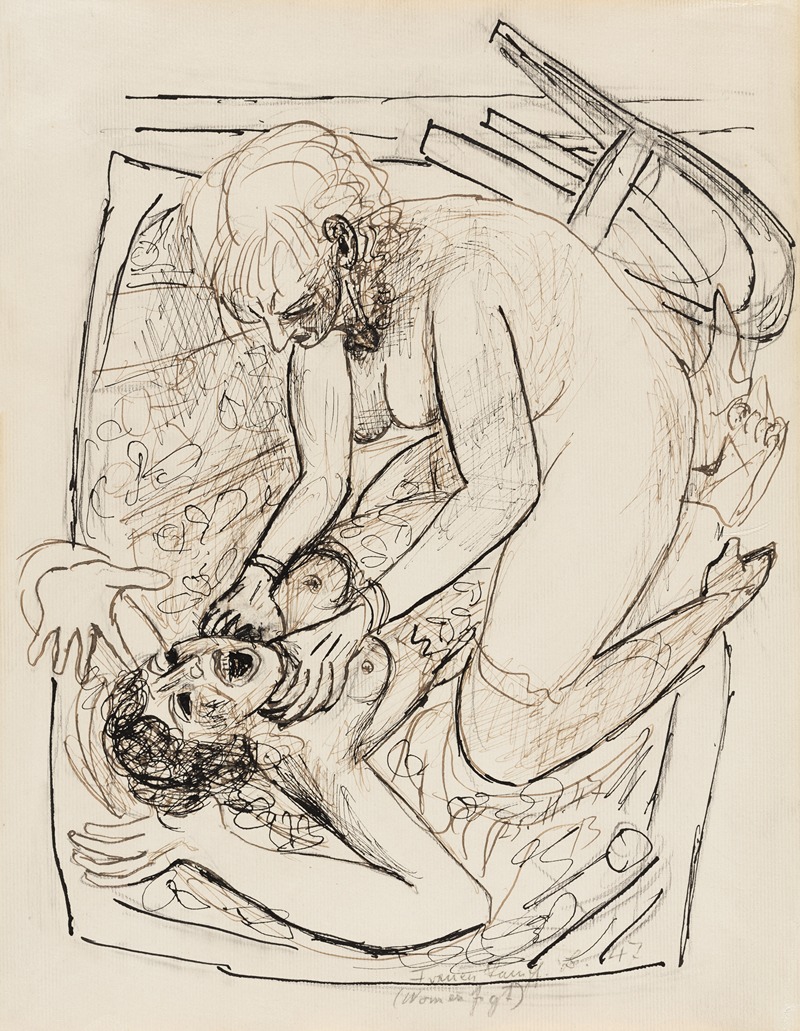 Frauenkampf by Макс Бекманн, 1947 — digital art print download