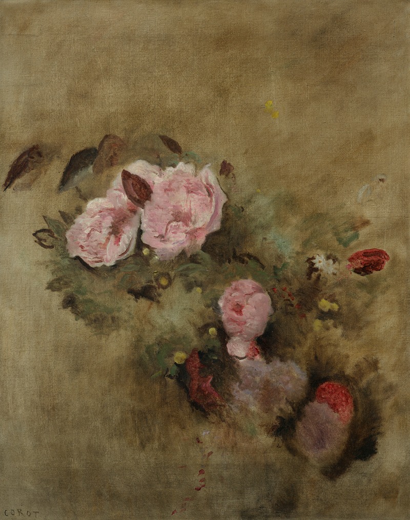 Nature morte au bouquet de fleurs — Жан-Батист-Камиль Коро