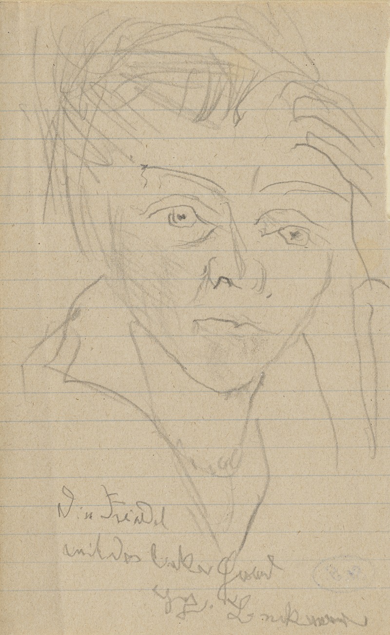 Fridel Battenberg (mit der linken Hand gezeichnet) — Max Beckmann