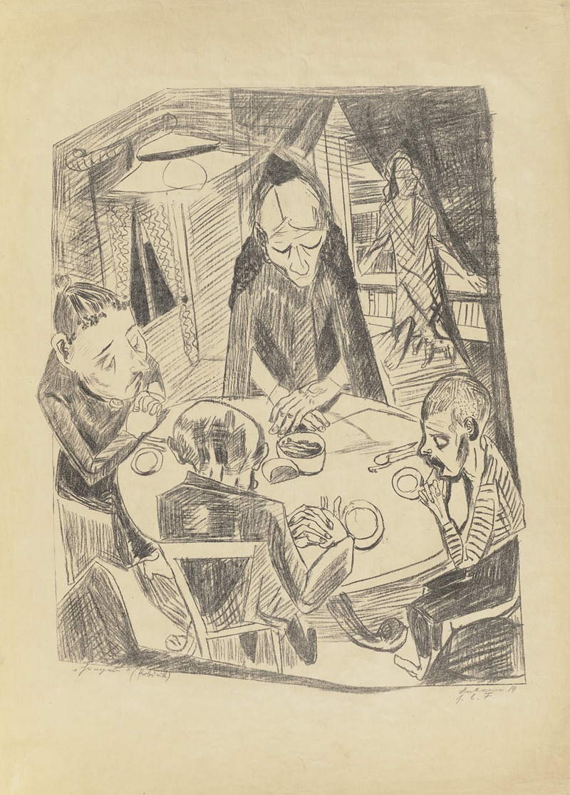 Hunger by Макс Бекманн, 1919 — digital art print download