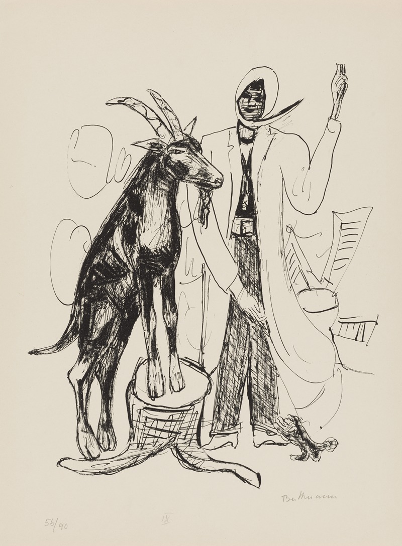 The Buck by Макс Бекманн, 1946 — digital art print download
