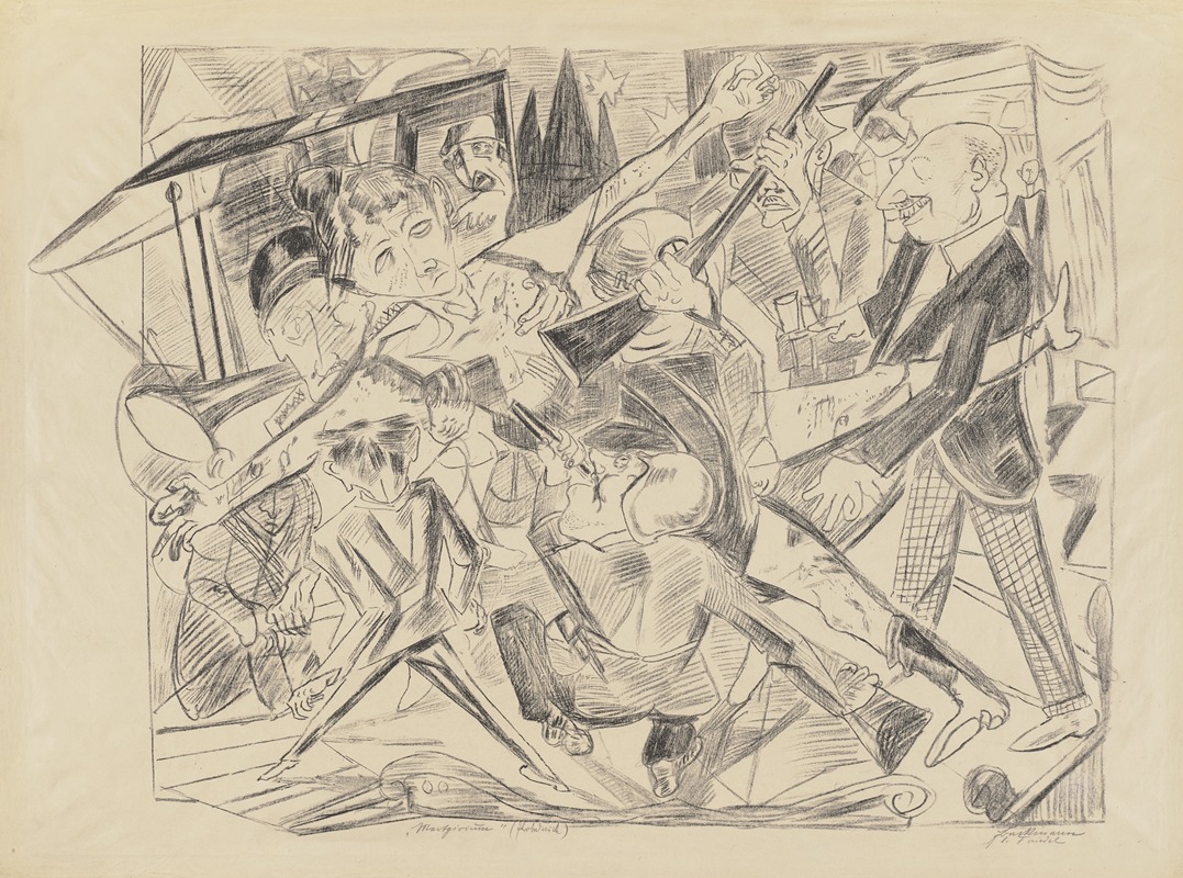 The Martyrdom by Max Beckmann, 1919 — digital art print download