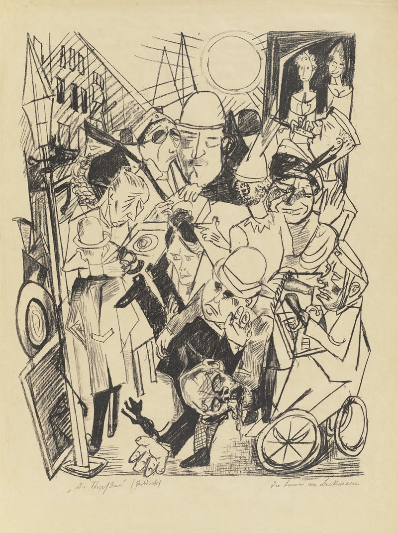 The Street by Макс Бекманн, 1919 — digital art print download