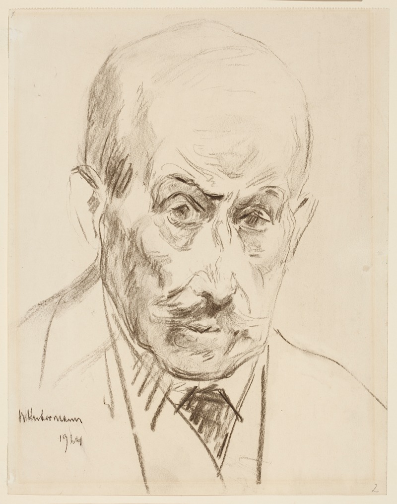 Self-portrait by Макс Либерман, 1924 — digital art print download