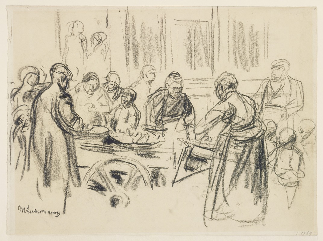 Studie zur Judengasse Amsterdam by Макс Либерман, 1908 — digital art print download