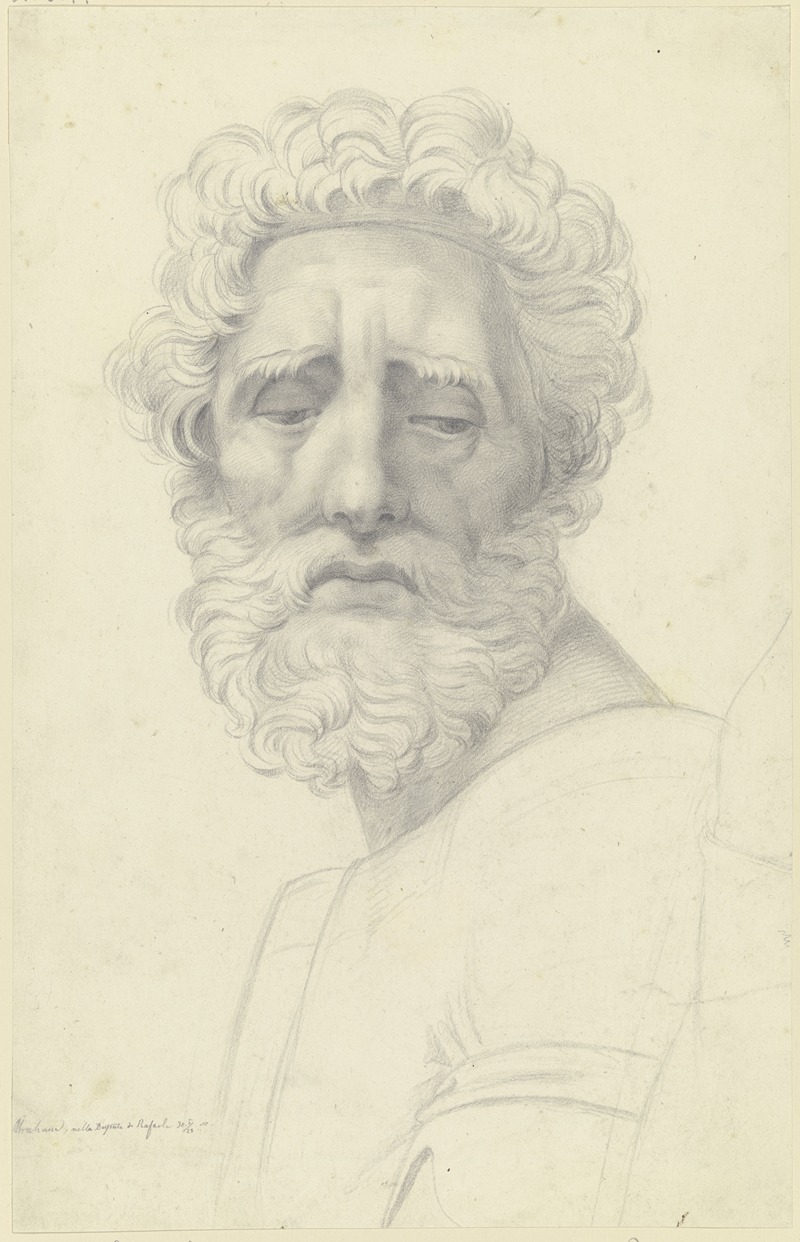 Abraham aus Raffaels Disputa by Мориц Даниэль Оппенгейм, 1823 — digital art print download
