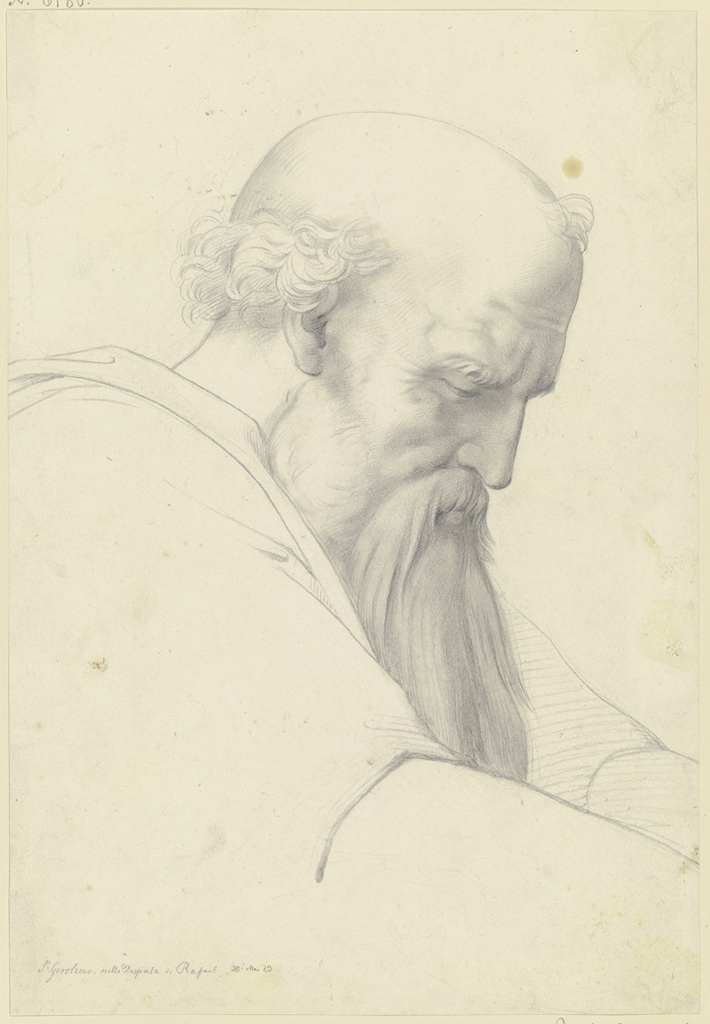Der Heilige Hieronymus aus Raffaels Disputa — Moritz Daniel Oppenheim