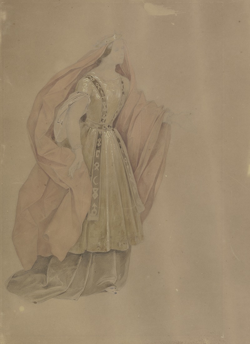 Die Sängerin Karoline Hetzenecker in der Oper 'Hans Heiling' — Moritz von Schwind