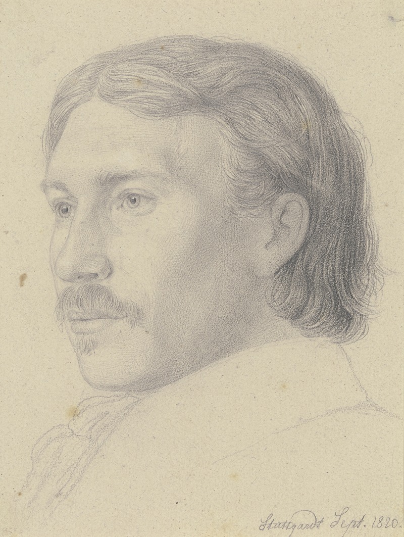 Bildnis des baltischen Malers August Pezold — Nikolaus Hoff