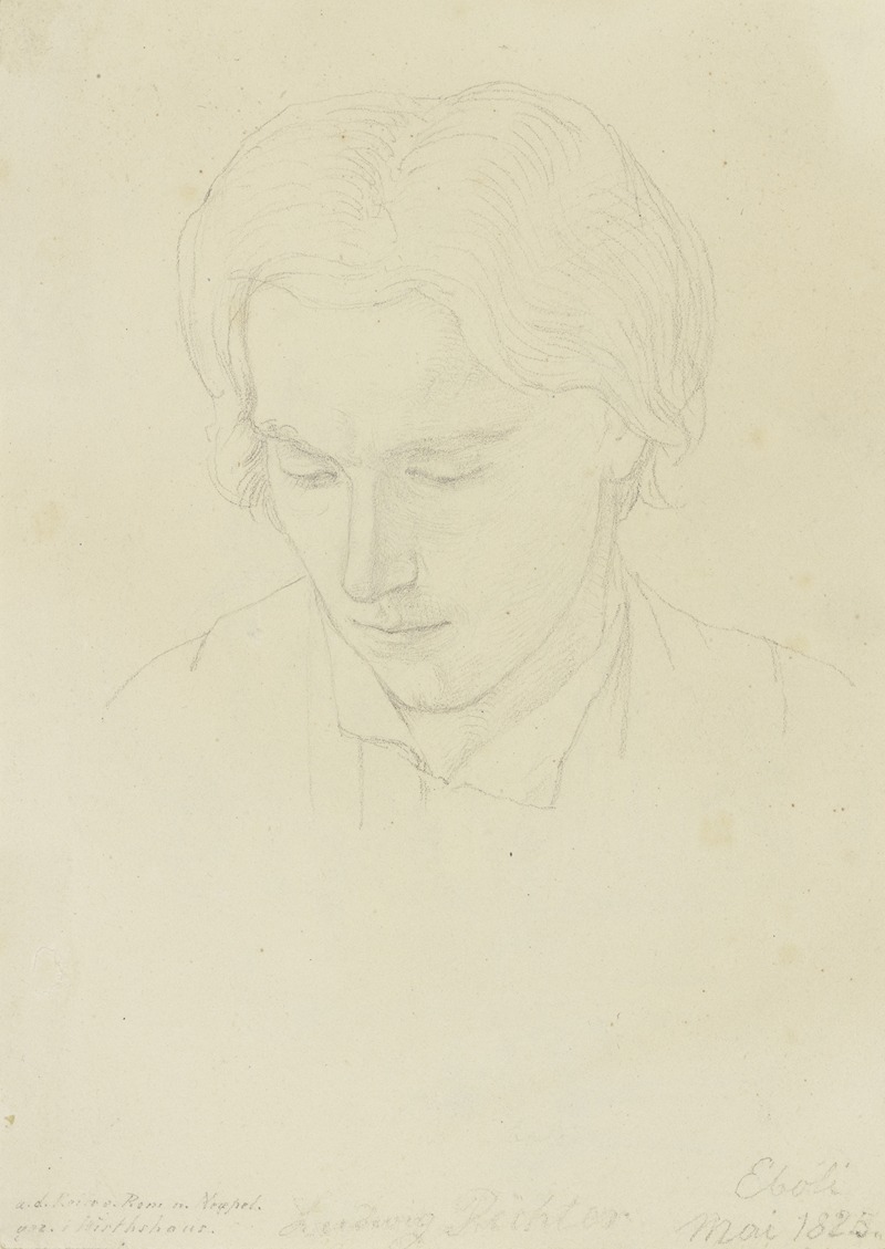 Bildnis des Malers Ludwig Richter — Nikolaus Hoff