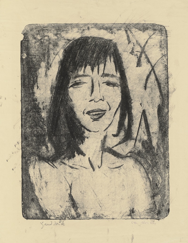 Brustbild Maschka II by Отто Мюллер, 1916 — digital art print download