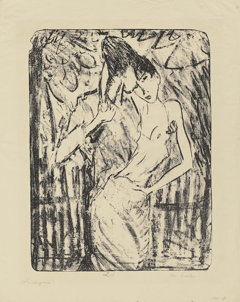Liebespaar by Отто Мюллер, 1914 – 1918 — digital art print download
