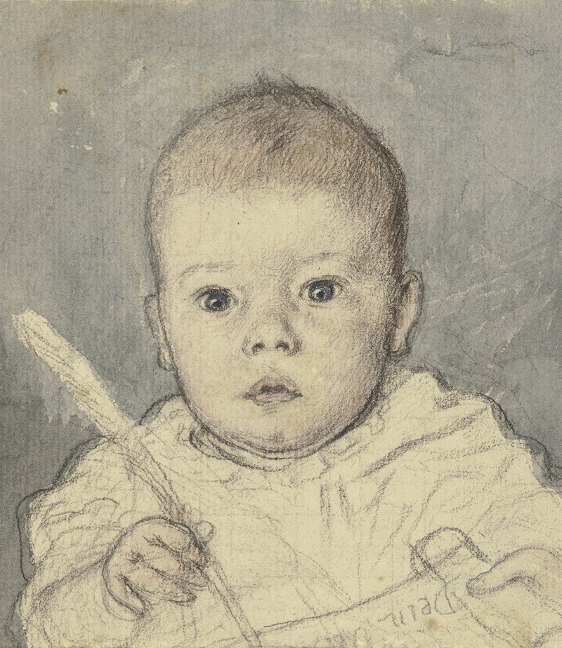 Bildnis des Victor Scholderer als Kleinkind — Otto Scholderer