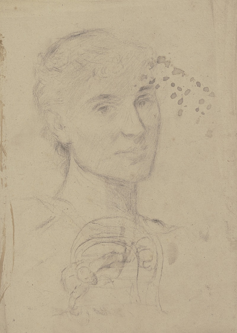 Bildnis einer jungen Frau — Otto Scholderer