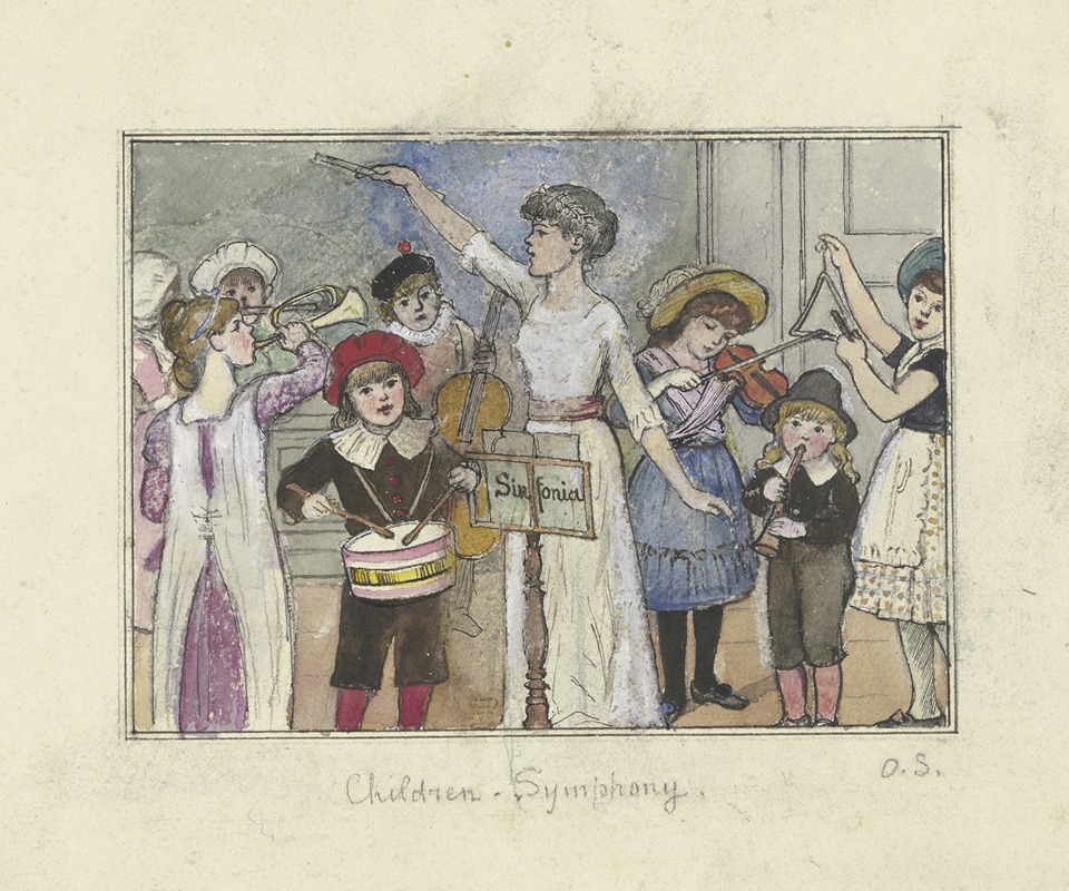 Children-Symphony by Отто Шольдерер — digital art print download