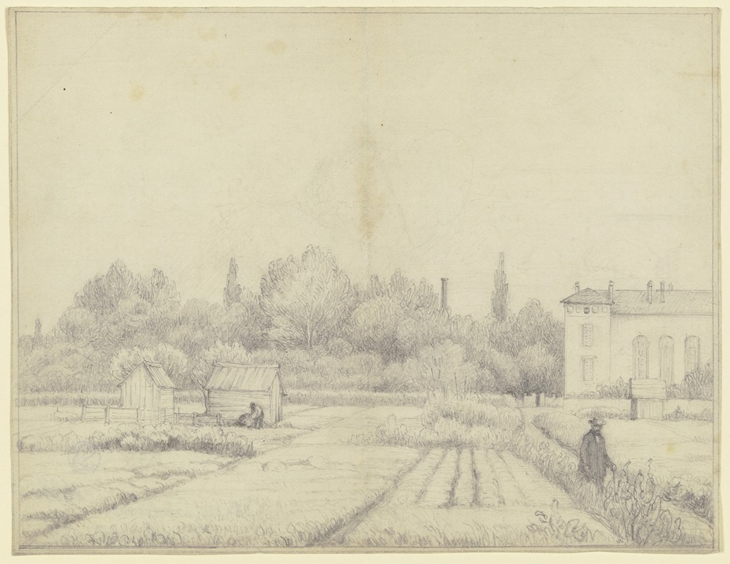 Flachsfeld in Neusalz an der Oder by Otto Scholderer, 1886 — digital art print download