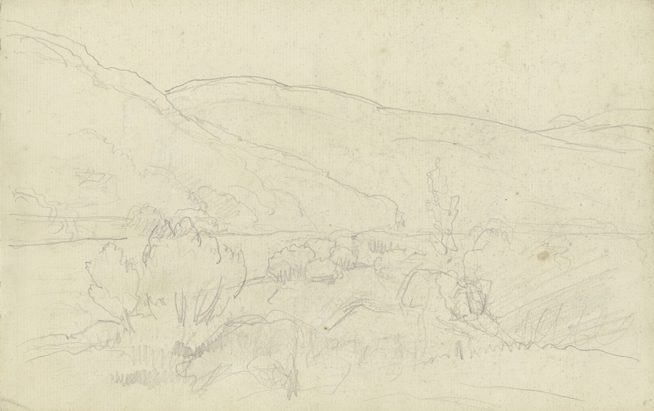 Landscape in the Kinzig valley by Отто Шольдерер, 1868 — digital art print download