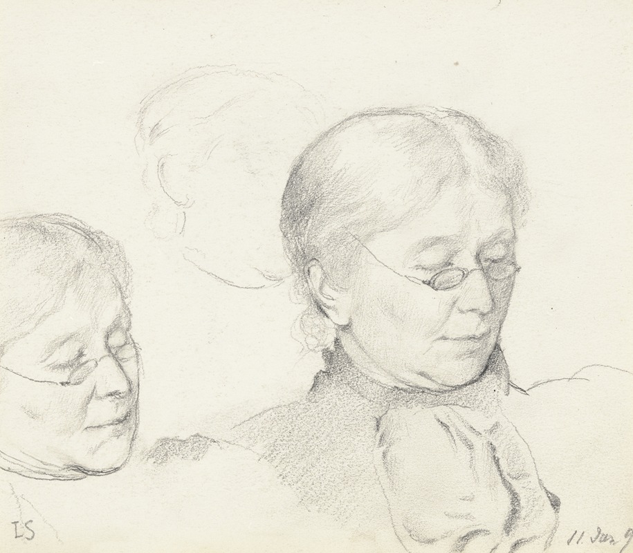 Luise Scholderer by Отто Шольдерер, 1897 — digital art print download