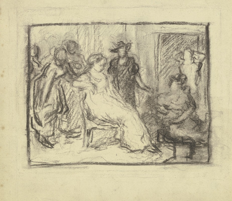 Vorbereitung zum Kostümball — Otto Scholderer
