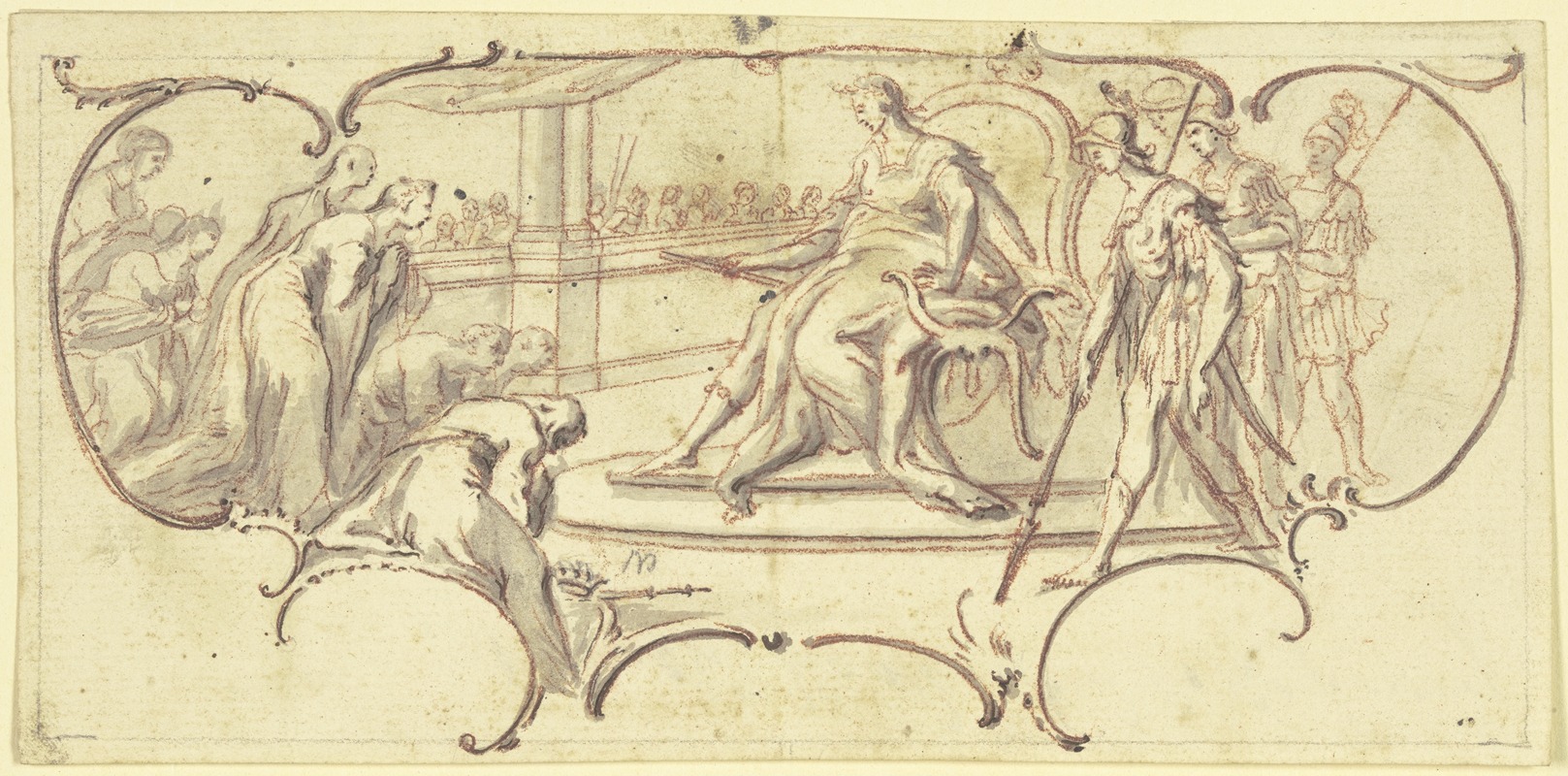 Könige huldigen dem Augustus by Paul Egell, 1748 — digital art print download
