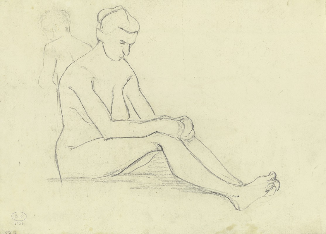 Am Boden sitzender Frauenakt — Paula Modersohn-Becker
