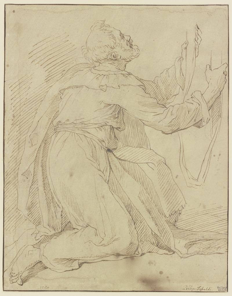 Der Heilige Thomas erhält den Gürtel der Muttergottes by Pellegrino Tibaldi, 1580 — digital art print download