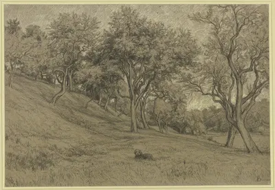 Garden with fruit trees by Петер Бурниц — digital art print download