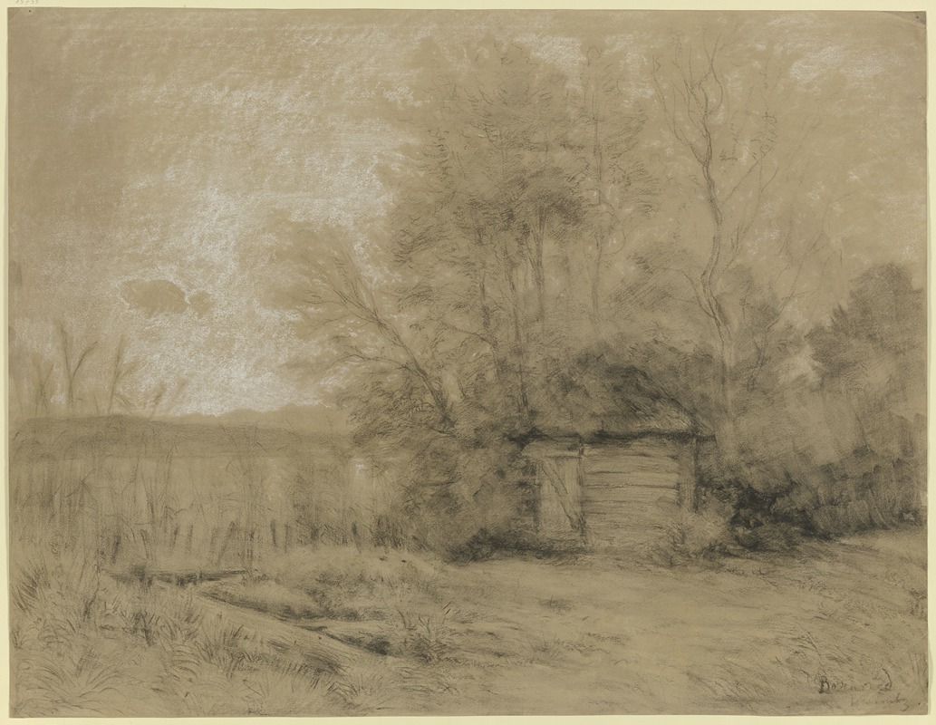 Hut in the swamp by Петер Бурниц — digital art print download