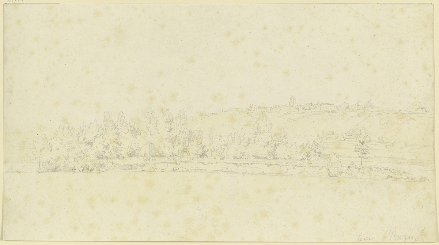 Landscape at the Seine by Петер Бурниц — digital art print download