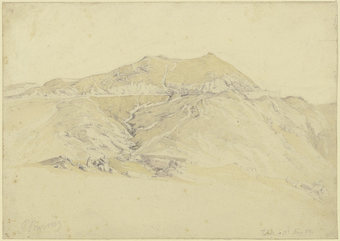 Plateau near Toledo by Петер Бурниц, 1850 — digital art print download