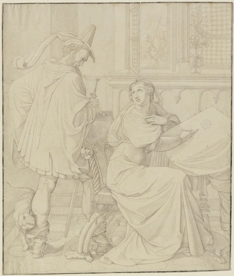 Hagen's betrayal by Петер фон Корнелиус, 1812-1817 — digital art print download