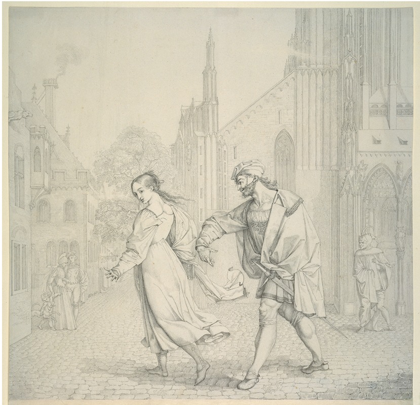 Scene upon Leaving the Church — Peter von Cornelius
