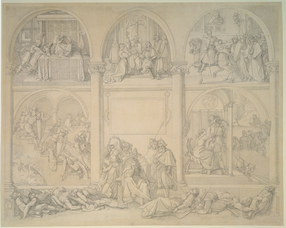 Titelblatt zu den Nibelungen — Peter von Cornelius