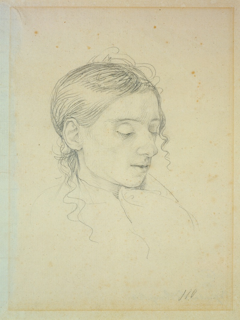 Kopfstudie der Sophia Sieveking by Филипп Отто Рунге, 1810 — digital art print download
