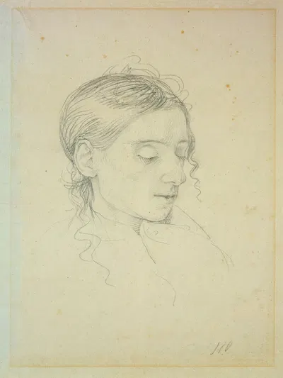 Kopfstudie der Sophia Sieveking by Филипп Отто Рунге, 1810 — digital art print download