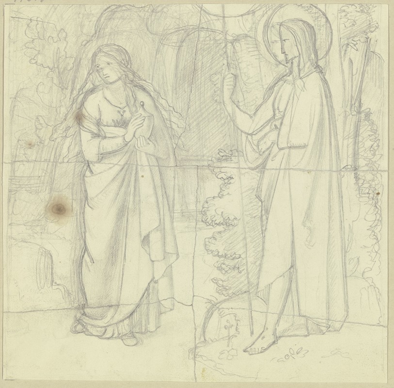Christus und Magdalena — Philipp Veit